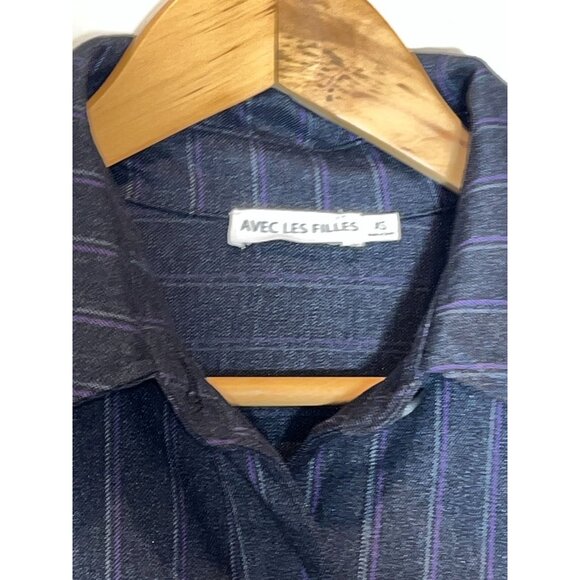 Avec Les Filles Button Up Shirt Womens Size XS - Picture 5 of 9